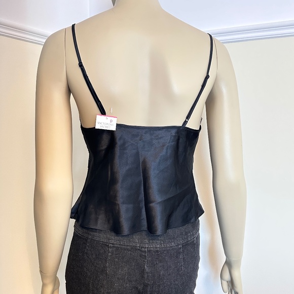 Victoria's Secret black satin lace camisole - Picture 6 of 10